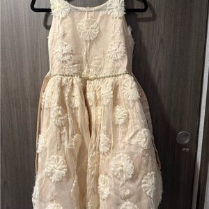 Kensie Girl Cream Floral Kids Dress